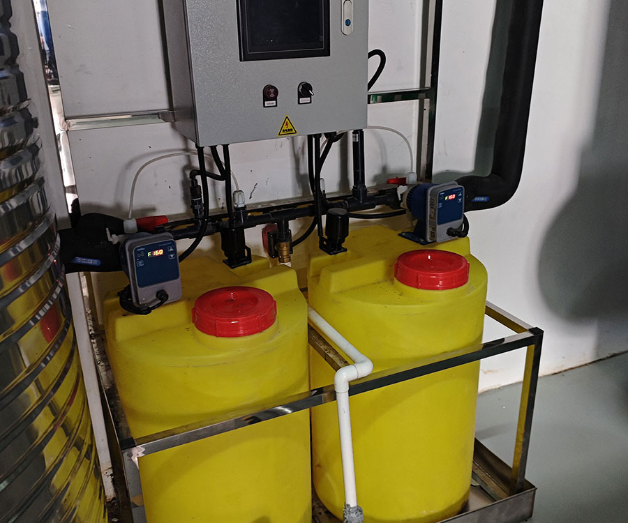 Puesta en marcha in situ del dispositivo dosificador en el proyecto Anhui